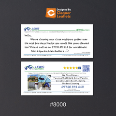 DL Sized Leaflets - (Like Ben's Gutters) - Design & Print