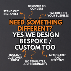 "We Also Offer" - Reminder Cards  - Design and Print for Me Purple Zebra Design