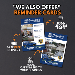 "We Also Offer" - Reminder Cards  - Design and Print for Me